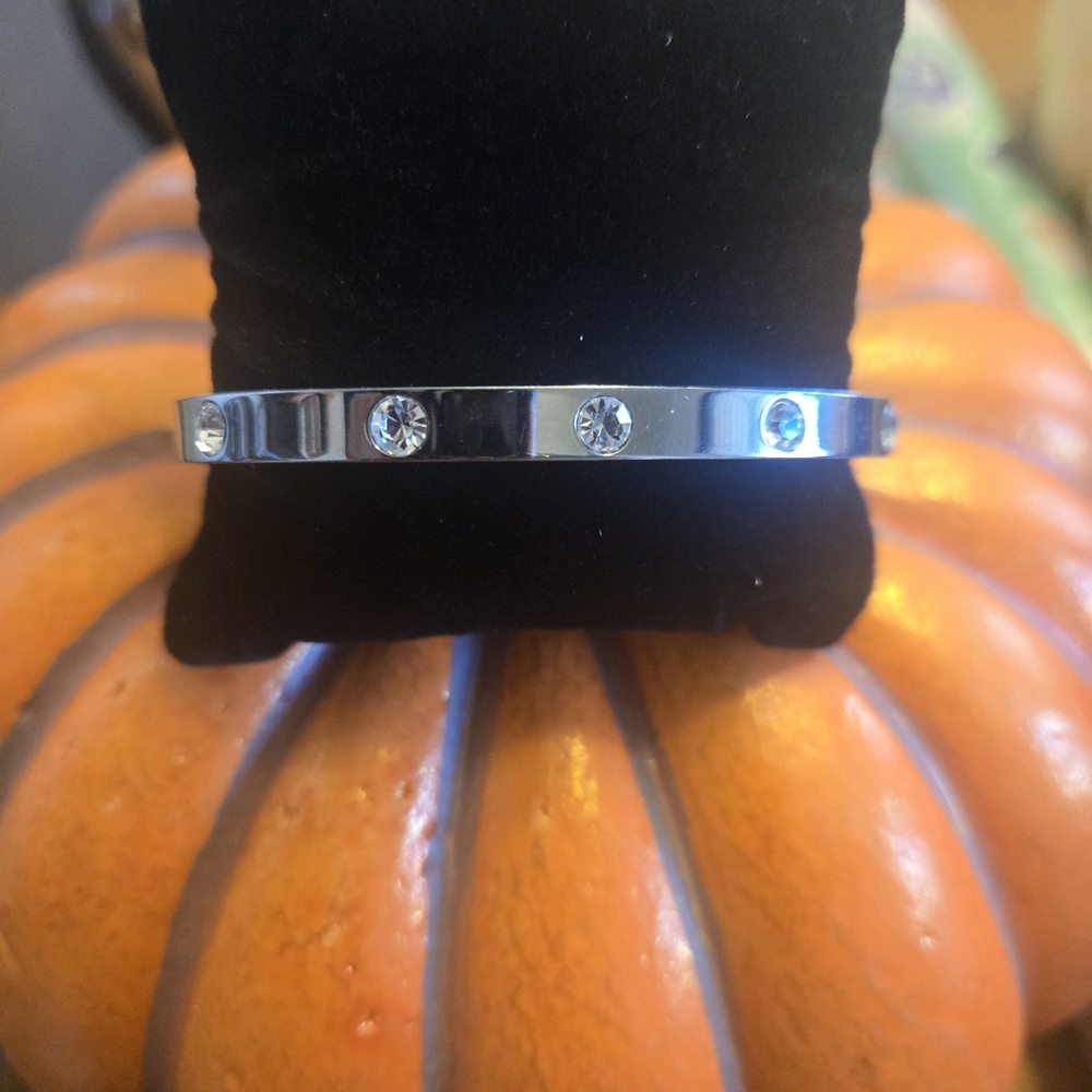 Park Lane Silver Bracelet with Crystal Details